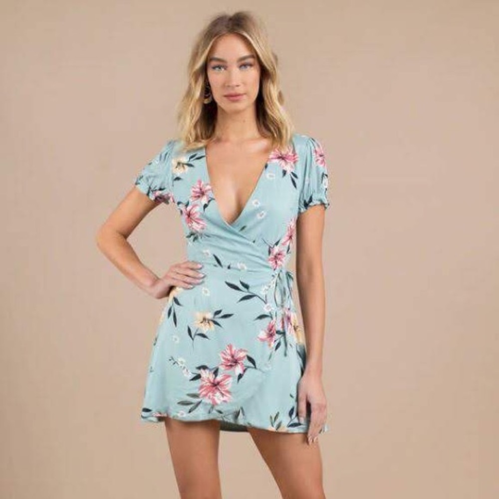Floral Wrap Dress Lulus